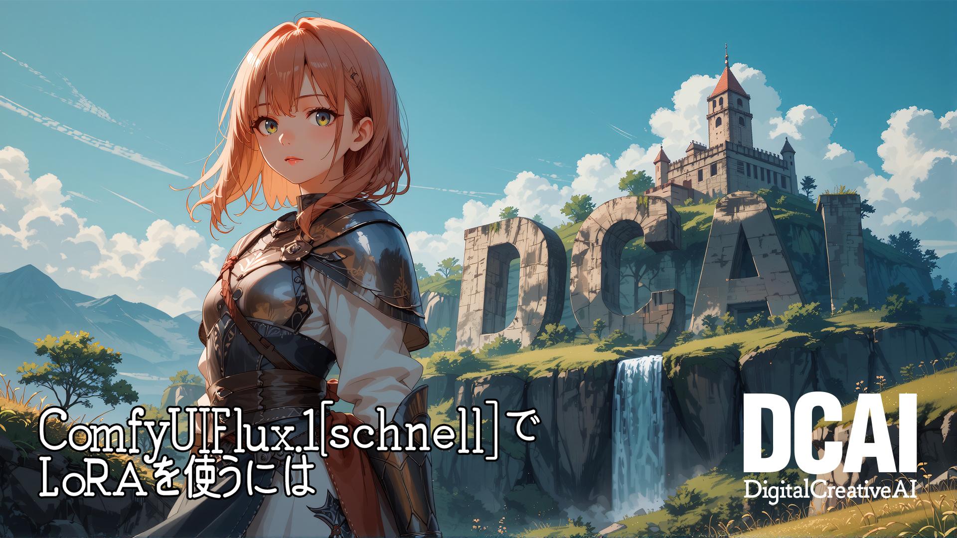 ComfyUI Flux.1 [schnell]でLoRAを使うにはのメイン画像