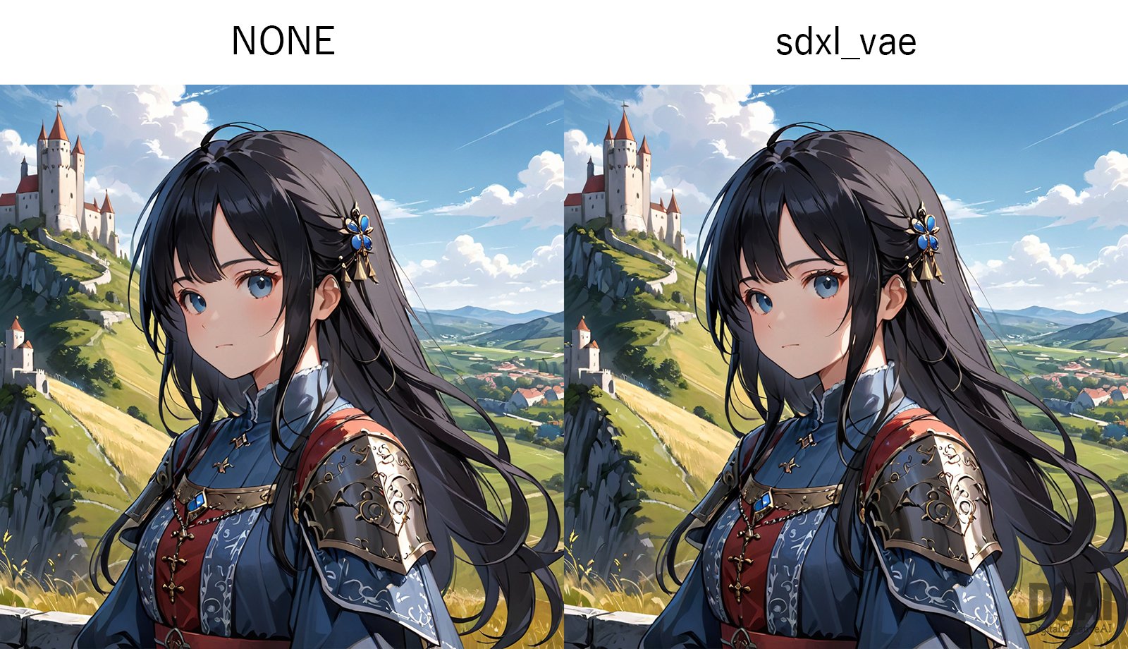 Comparative images of sdxl-vae