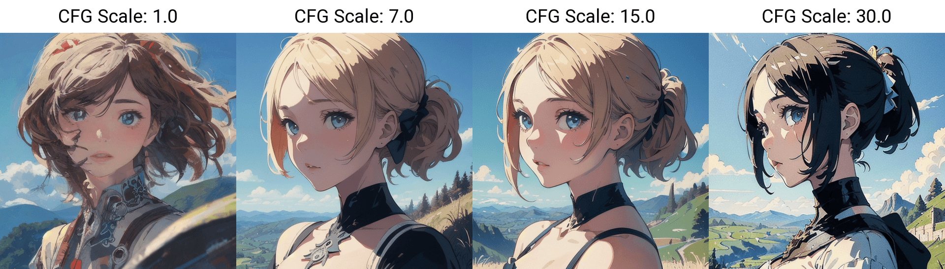 CFG Scale Comparison