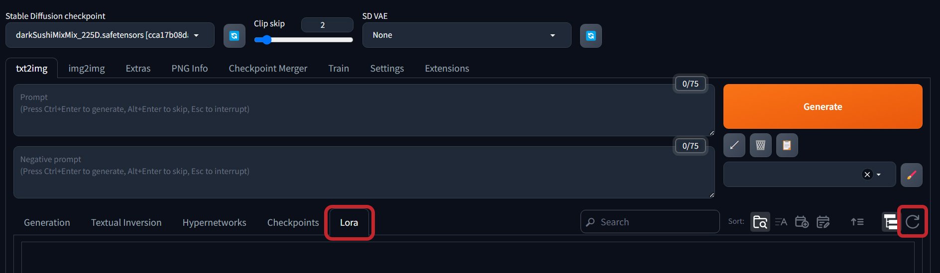 How to open Lora page