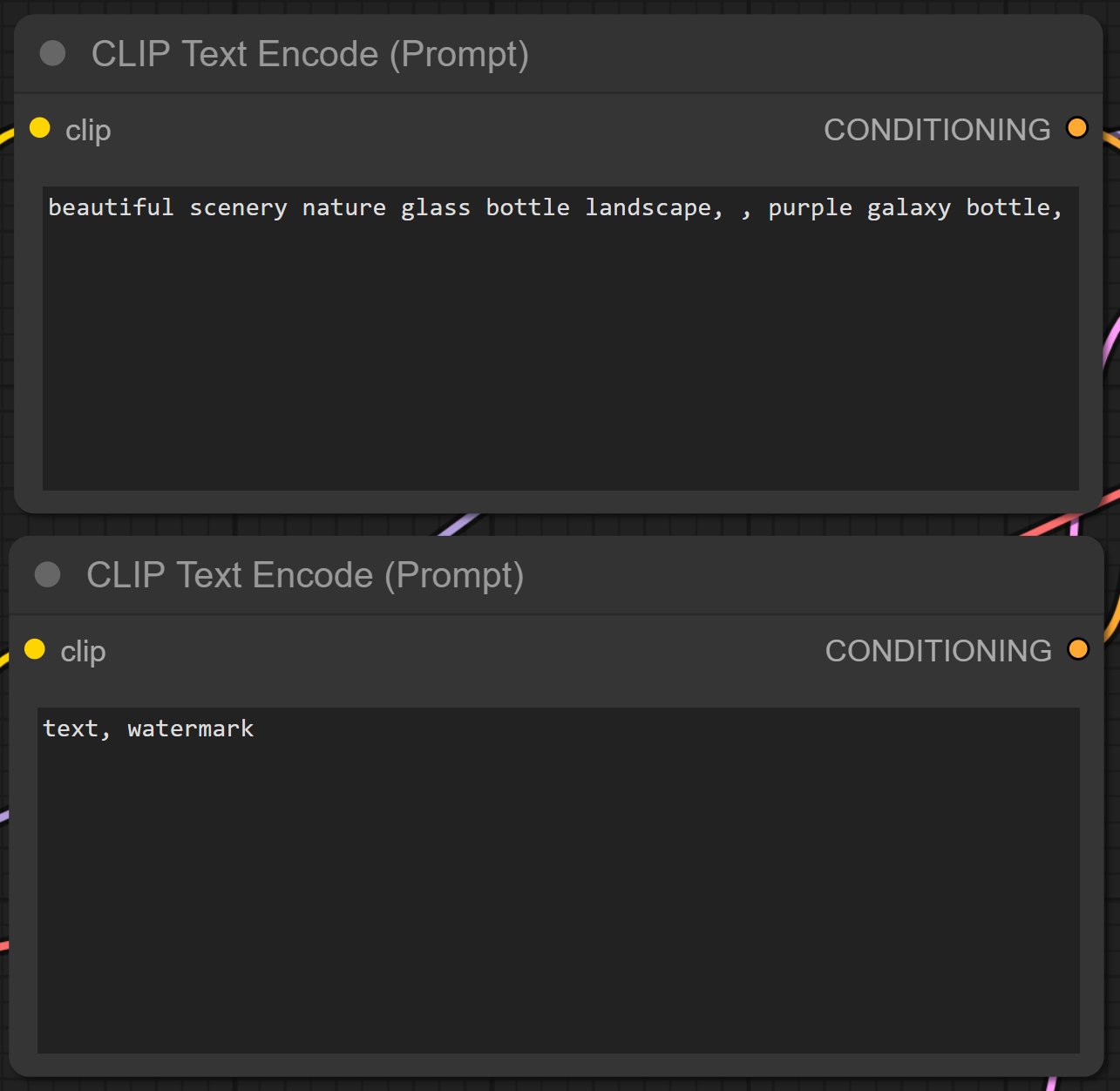 CLIP Text Encode (Prompt)のキャプチャー