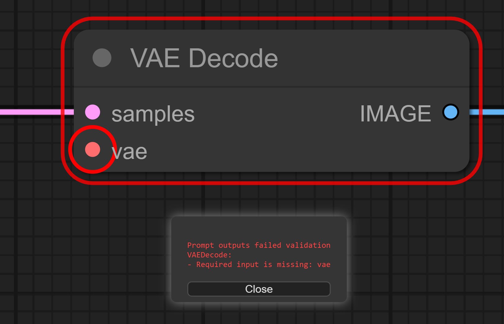 Capture of node error