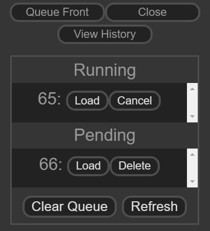 MenuのView Queue