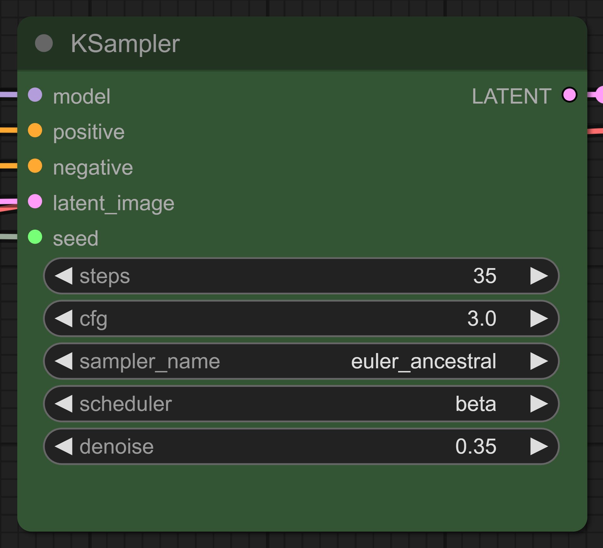 Parameters of 2nd Pass