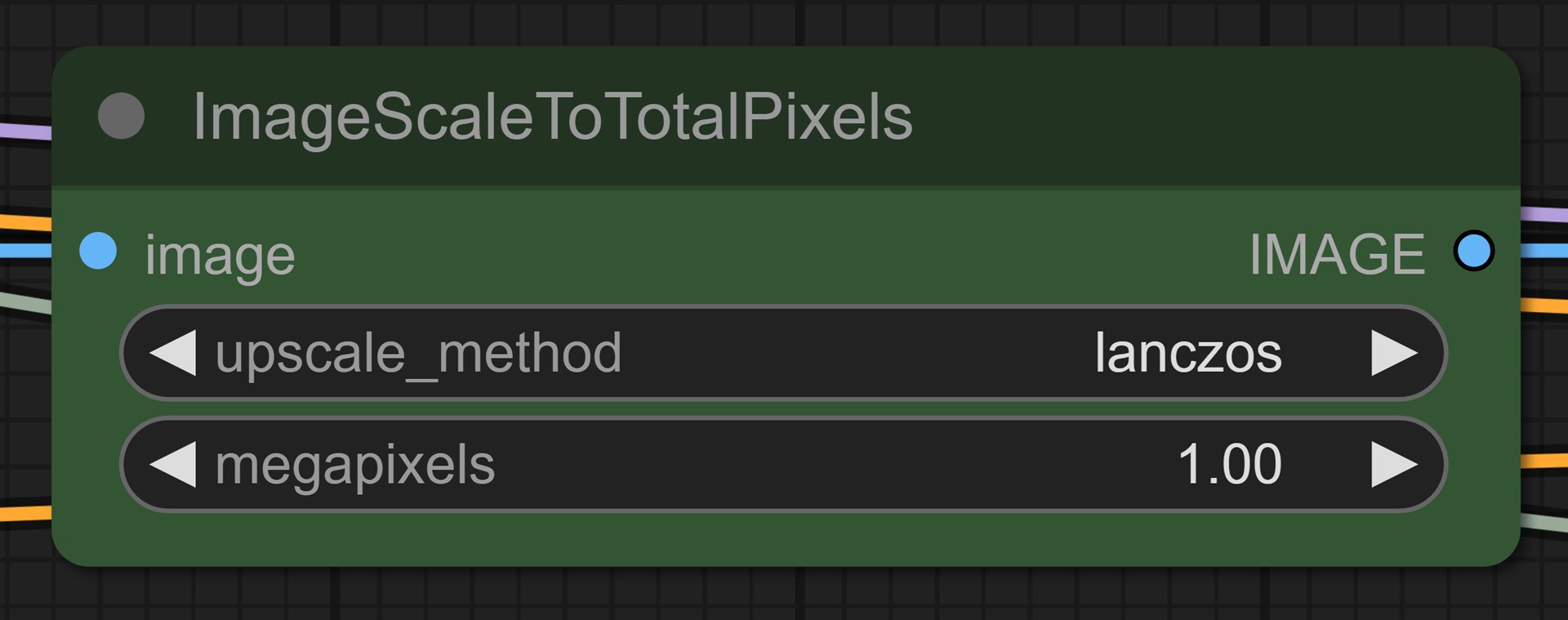 Parameters of ImageScaleToTotalPixels