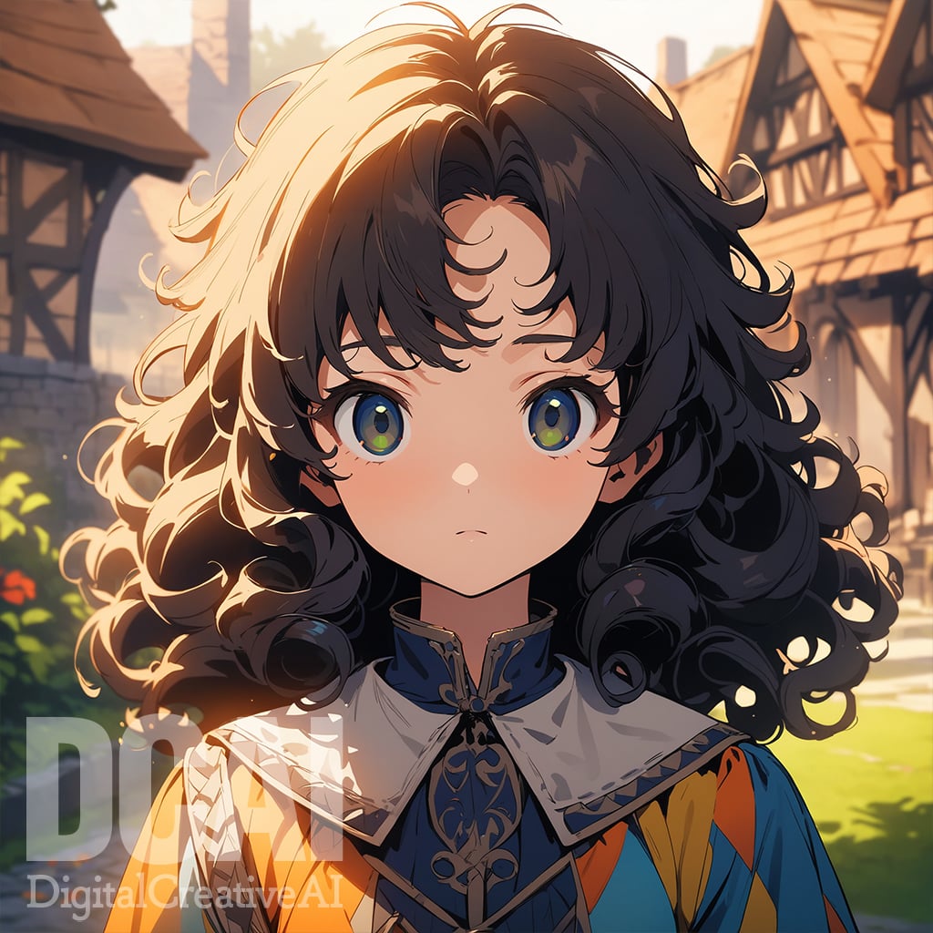 curly hairのサンプル