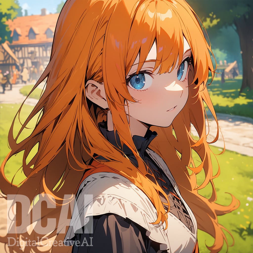 orange hairのサンプル