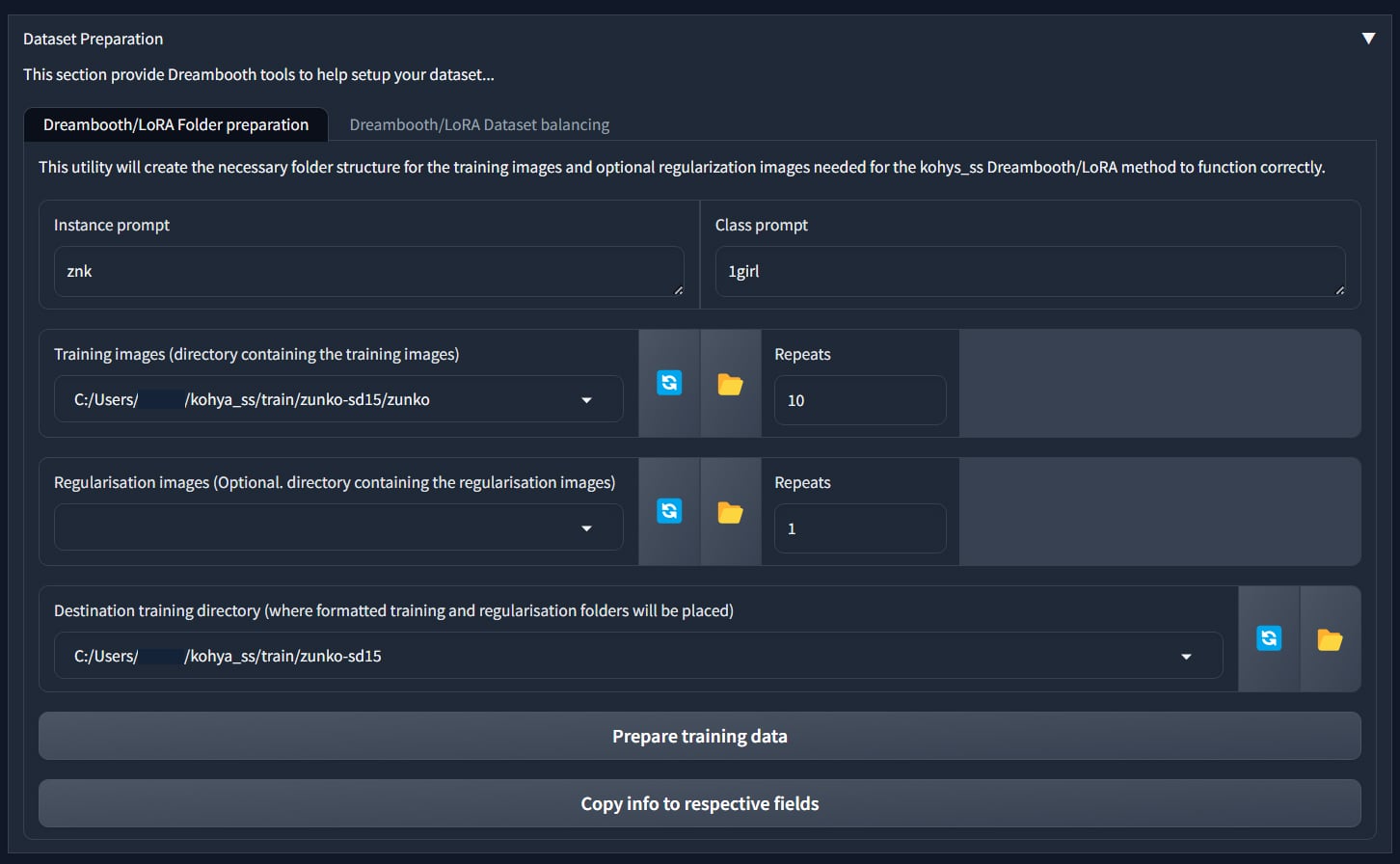 Dataset Preparation part